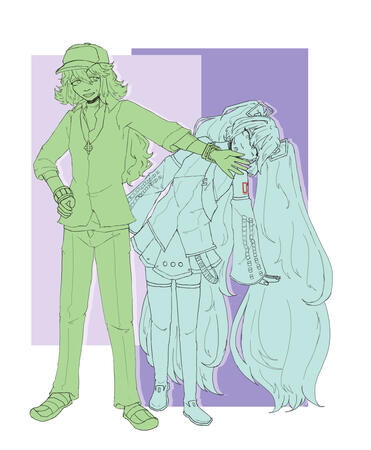 N and Hatsune Miku (Fanwork) - For Kazuisdeadwife